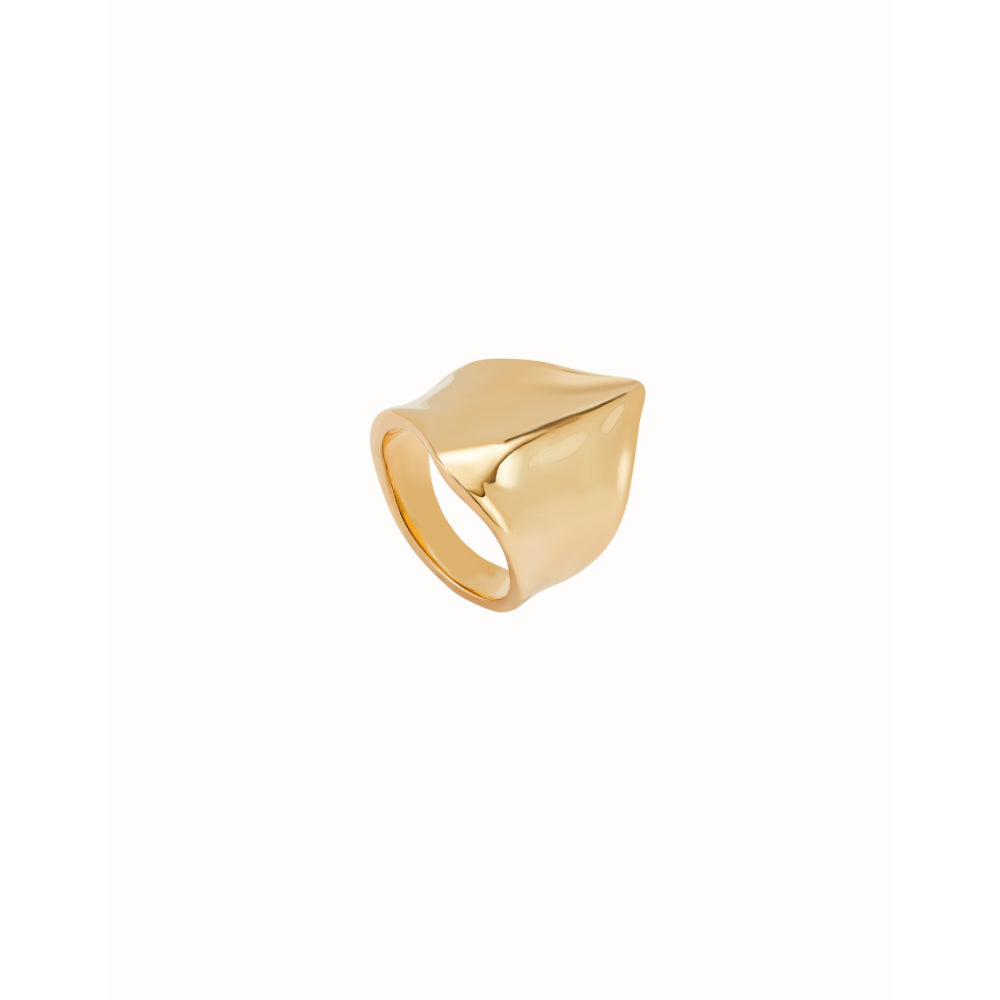 Unode50 18K Gold Plated The Shape of a Manta Ray Ring image 2