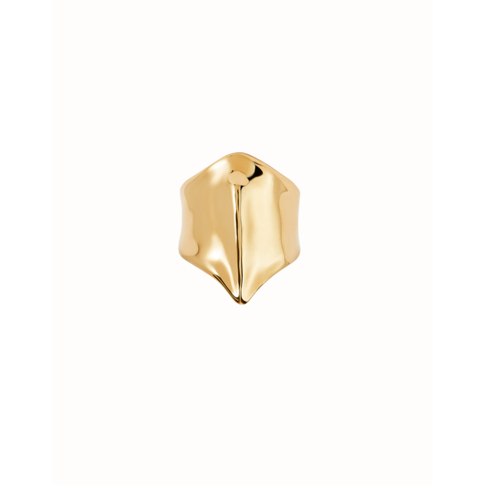 Unode50 18K Gold Plated The Shape of a Manta Ray Ring image