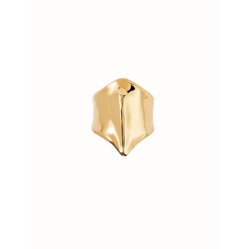 Unode50 18K Gold Plated The Shape of a Manta Ray Ring - MococoUNOde50ANI0812-12-18KRings