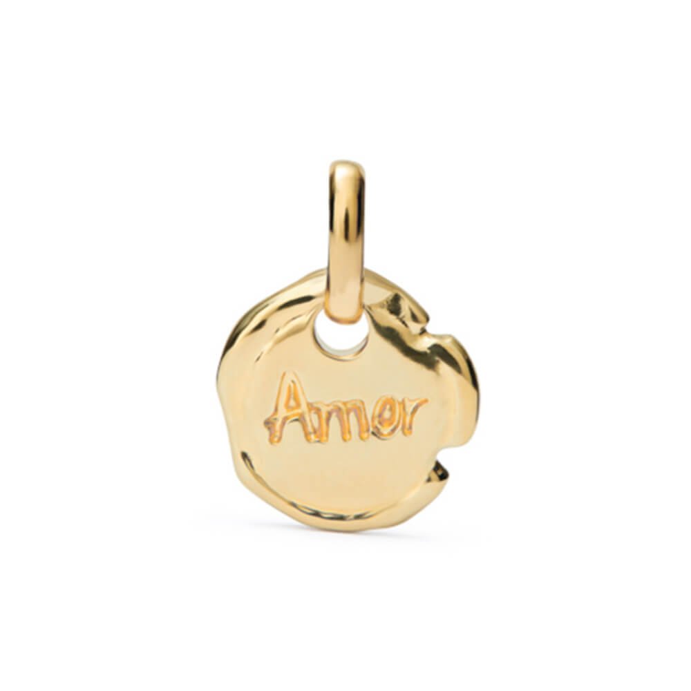 UNOde50 18K Gold - Plated The Word "Love" Charm - MococoUNOde50CHA0250ORO0000UCharms
