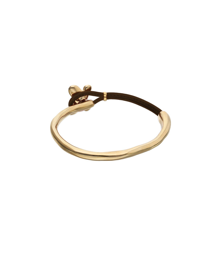 UNOde50 Aleteo Butterfly Brown Leather Gold-Tone Bracelet - MococoUNOde50PUL2614MARORO0SBracelets