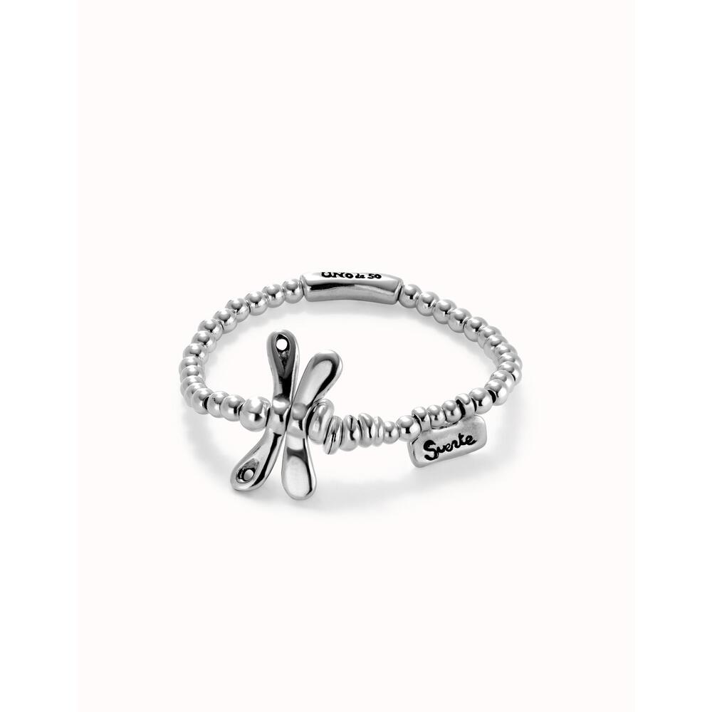 UNOde50 Elastic Bracelet With Sterling Silver - Plated Dragonfly - MococoUNOde50PUL2476MTL0000MBracelet