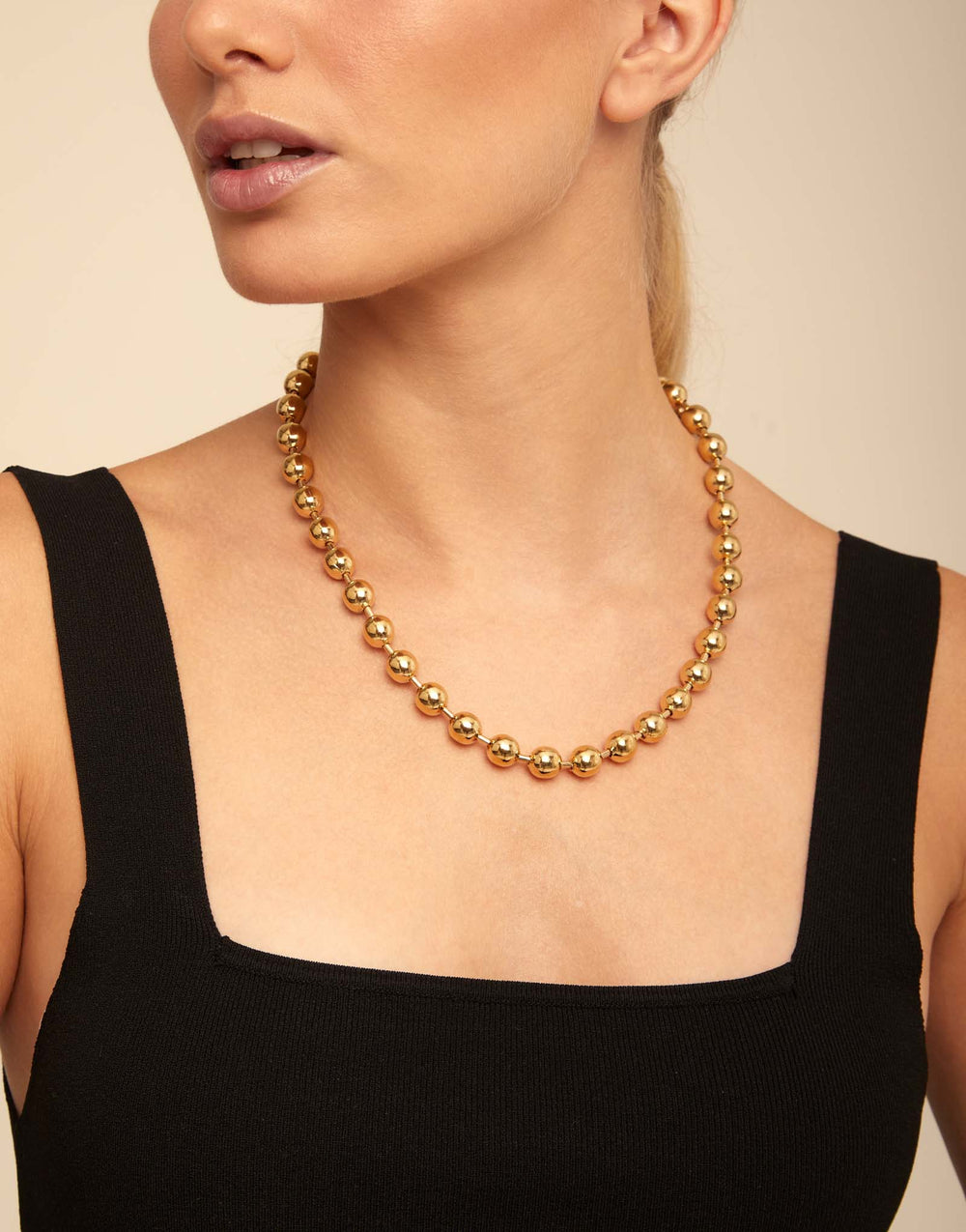 UNOde50 Gold Beaded Ball Necklace - MococoUNOde50COL1390ORO0000U/WEB8435302472675Necklaces