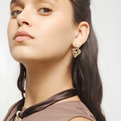 UNOde50 Gold Beat Drop Earrings - MococoUNOde50PEN1064ORO0000U8435302498347Earrings