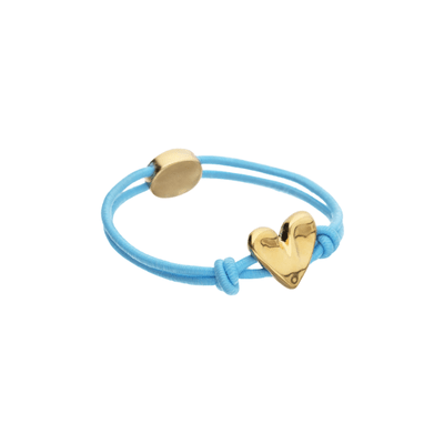 Unode50 Gold Blue Elastic Thread Bracelet - MococoUNOde50PUL2641AZUORO0SBracelets