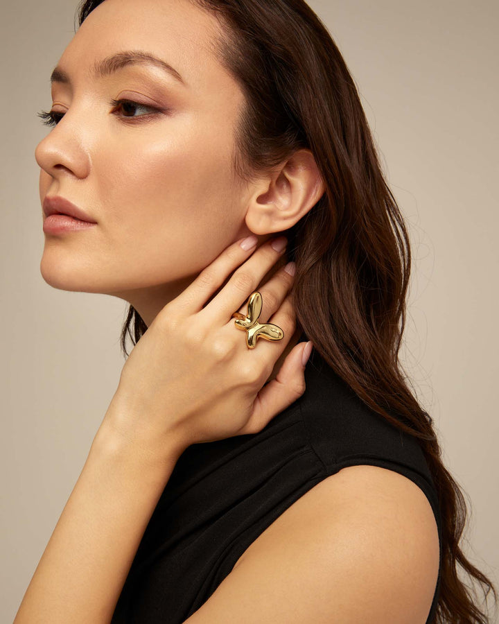 UNOde50 Gold Butterfly Effect Ring - MococoUNOde50ANI0796ORO00012/WEB8435302480960Rings