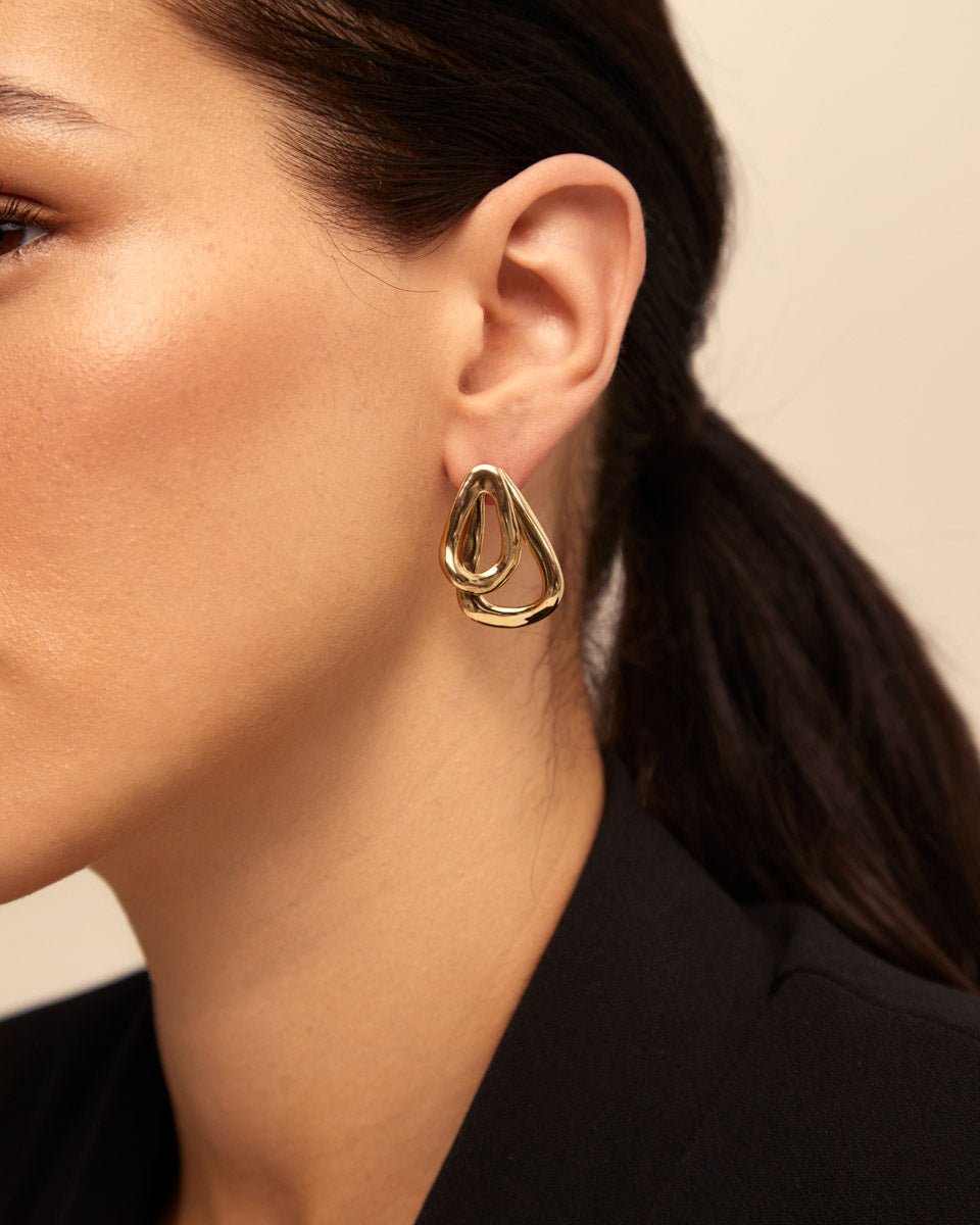UNOde50 Gold Connected Earring - MococoUNOde50PEN0740ORO0000U/WEB8435302467343Earrings