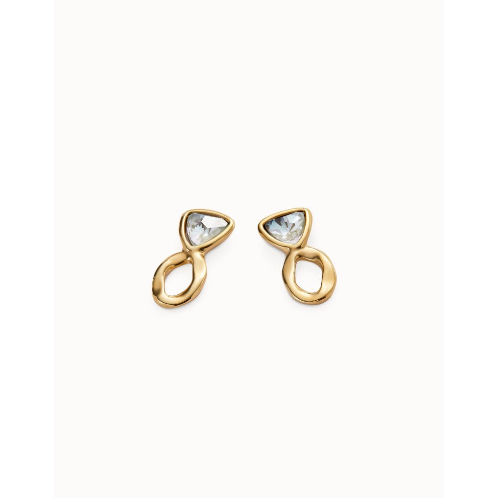UNOde50 Gold Crystal Drop Earring - MococoUNOde50PEN0980MCLORO0UEarrings