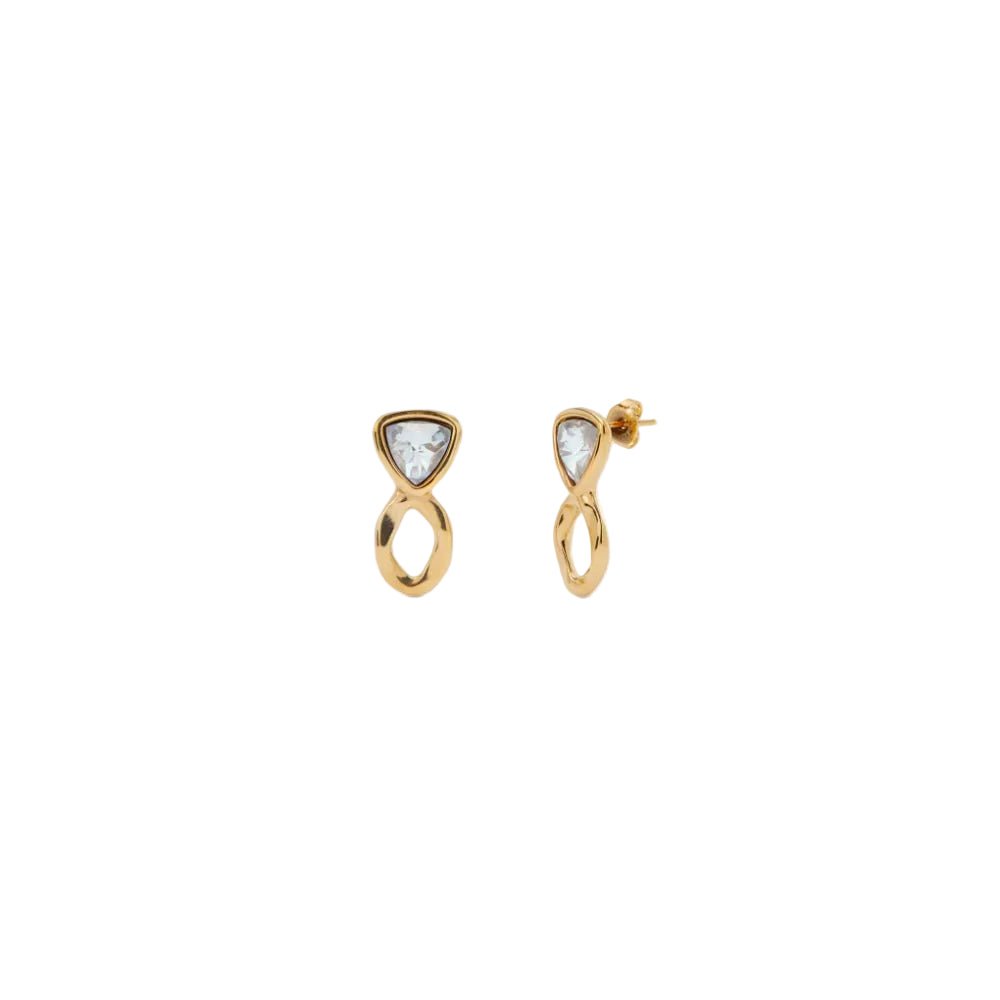 UNOde50 Gold Crystal Drop Earring - MococoUNOde50PEN0980MCLORO0UEarrings