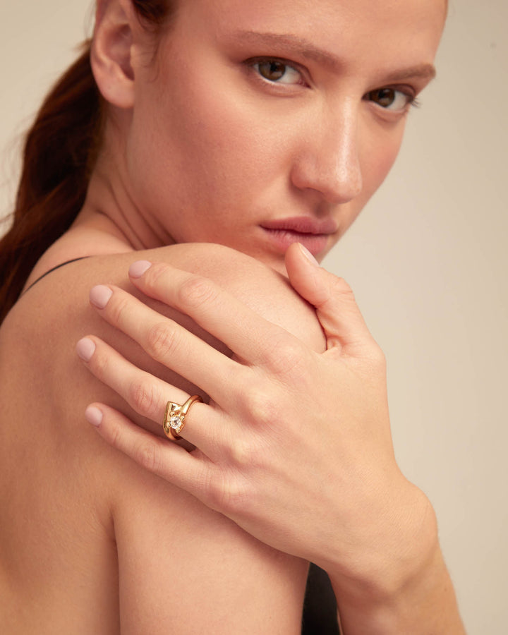 UNOde50 Gold Divine Spiritual Ring - MococoUNOde50ANI0806BLNORO12/WEB8435302483091Rings
