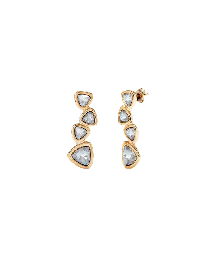 UNode50 Gold Drop Multicolored Crystals Earrings - MococoUNOde50PEN0983MCLORO0UEarrings