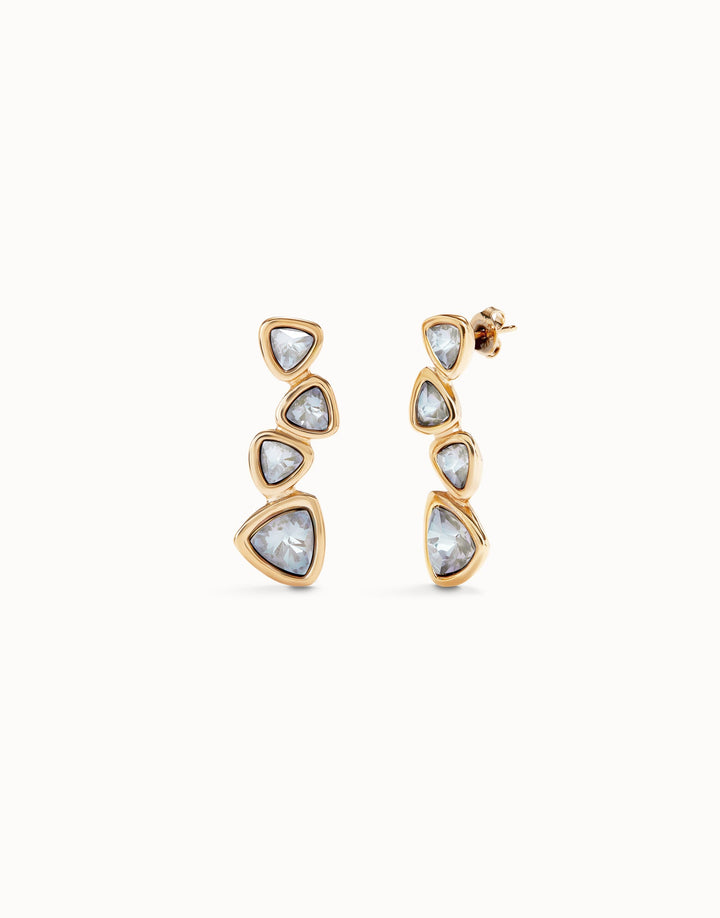 UNode50 Gold Drop Multicolored Crystals Earrings - MococoUNOde50PEN0983MCLORO0UEarrings