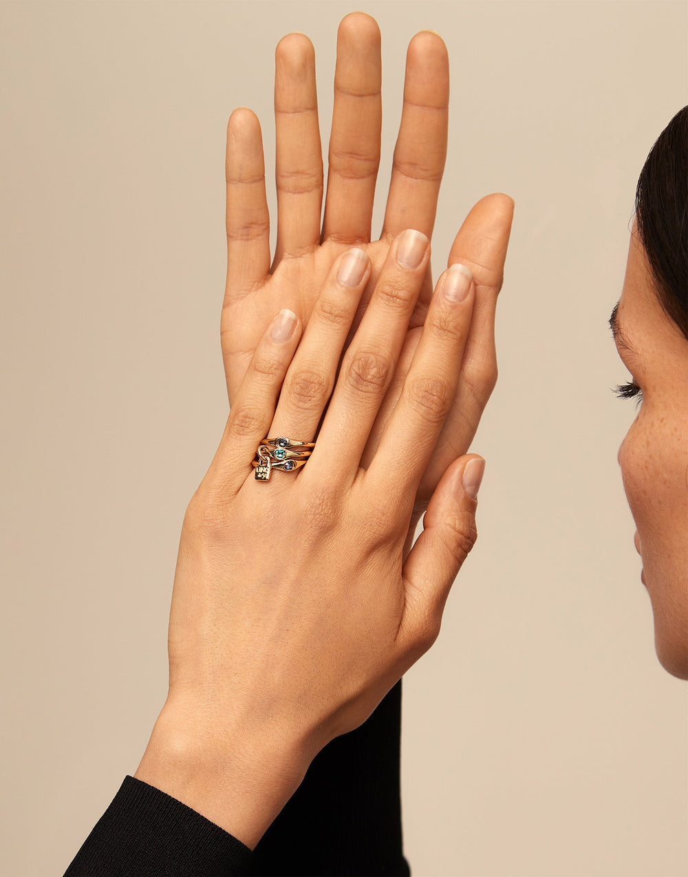 UNOde50 Gold Happy Blue Rings - MococoUNOde50ANI0678AZUORO158435302466780Rings