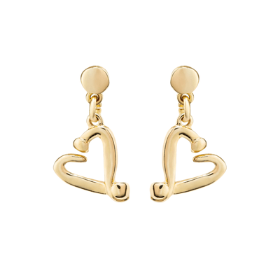UNOde50 Gold Heart Drop Earrings - MococoUNOde50PEN1072ORO0000U8435302498507Earrings