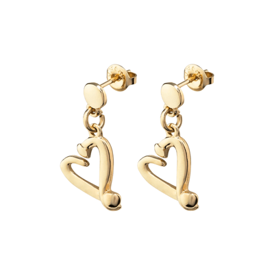 UNOde50 Gold Heart Drop Earrings - MococoUNOde50PEN1072ORO0000U8435302498507Earrings
