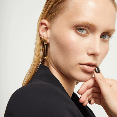 UNOde50 Gold Heart Leather Drop Earrings - MococoUNOde50PEN1073MARORO0U8435302498521Earrings
