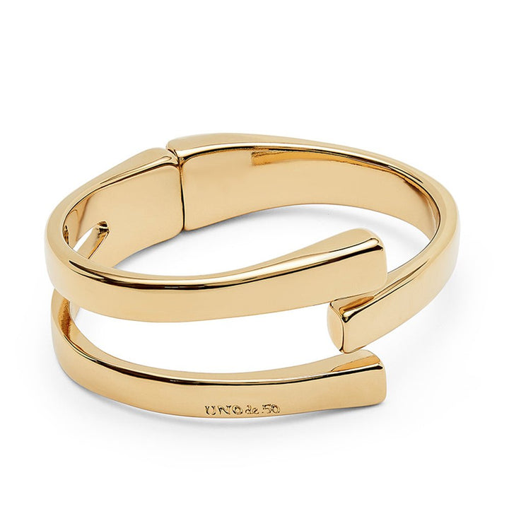 Unode50 Gold Metal Alloy Rigid Bracelet - MococoUNOde50PUL2507ORO0000MBracelets