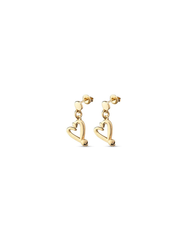 UNOde50 Gold One Love Earrings - MococoUNOde50PEN0887ORO0000U/WEB8435302479995Earrings