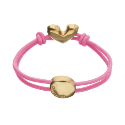 Unode50 Gold Pink Elastic Thread Bracelet - MococoUNOde50PUL2641RSAORO0SBracelets