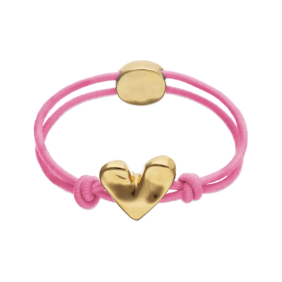 Unode50 Gold Pink Elastic Thread Bracelet - MococoUNOde50PUL2641RSAORO0SBracelets