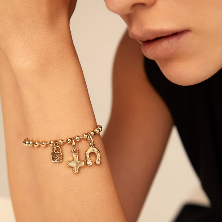 UNOde50 Gold - Plated Cross Charm - MococoUNOde50CHA0085ORO0000UCharms