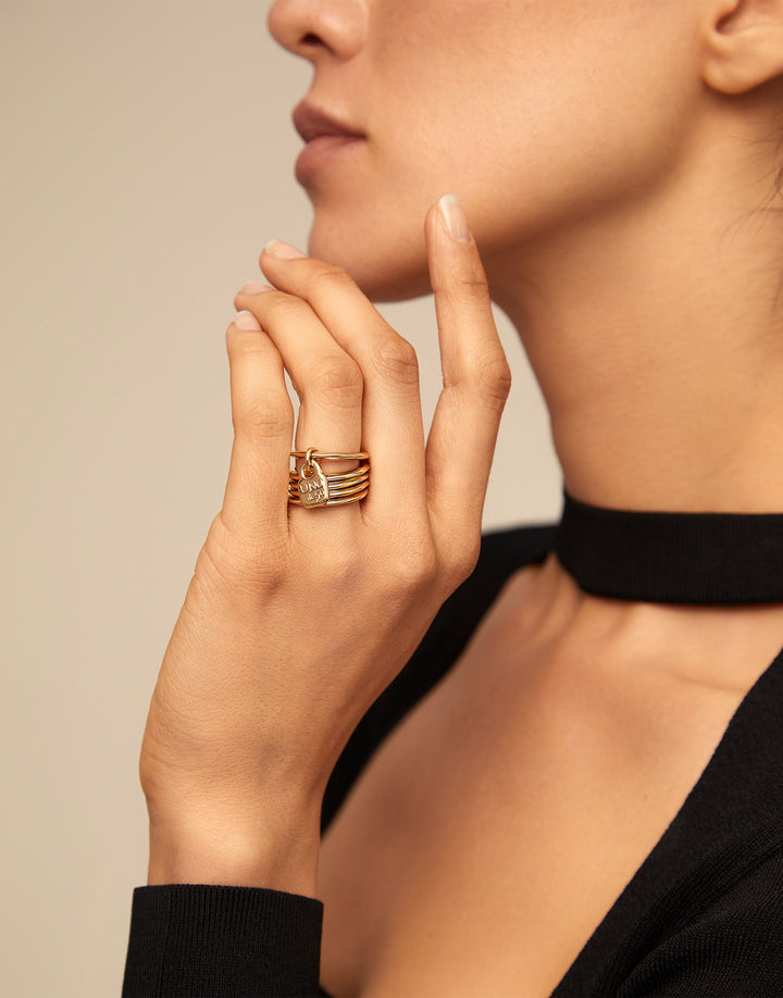 UNOde50 Gold Prisoner Oro Ring - MococoUNOde50ANI0057ORO0000M/WEB8435302432556Rings