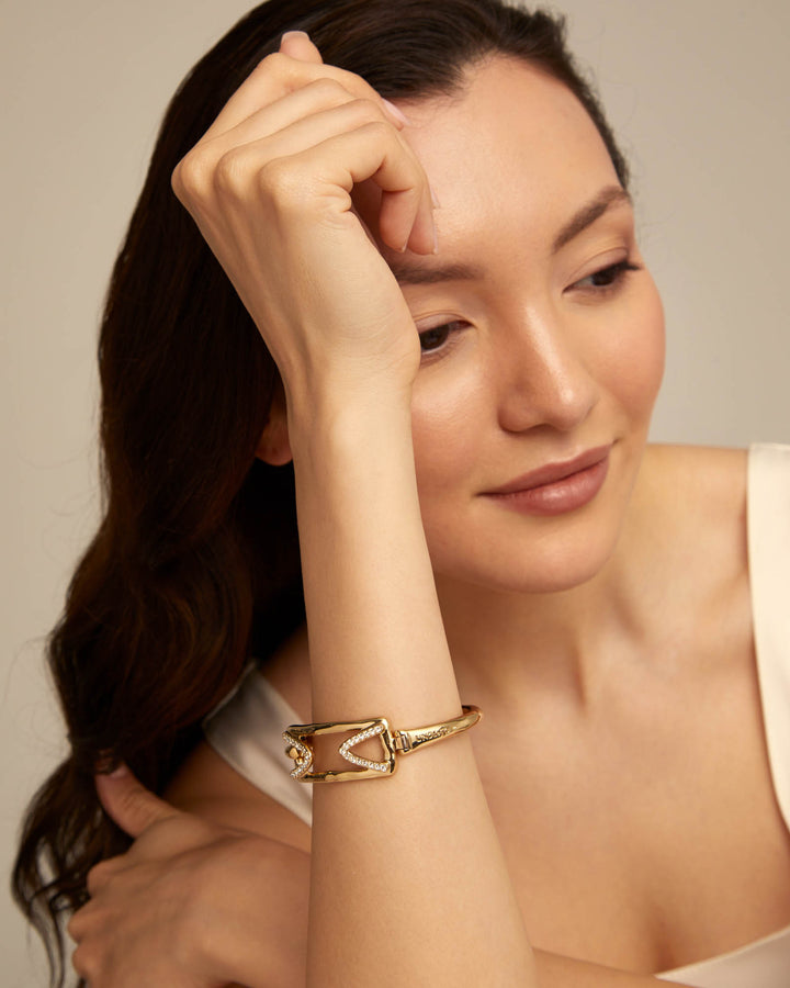 UNOde50 Gold Stand out Topaz Brave Bracelet - MococoUNOde50PUL2385BLNORO0M/WEB8435302482292Bracelets
