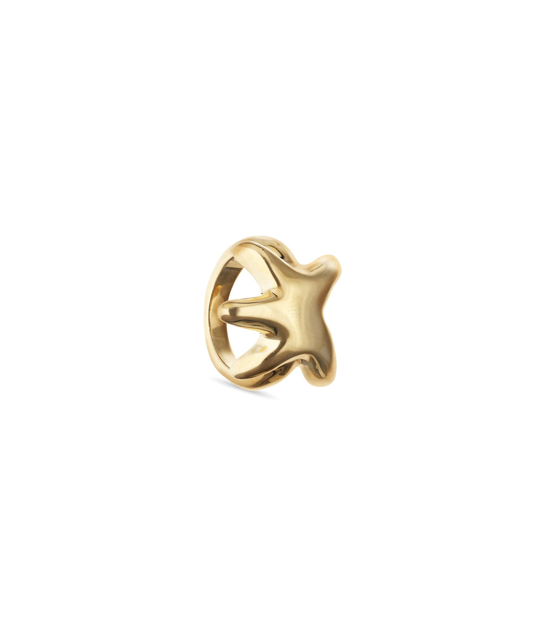 UNOde50 Gold Starfish Sculptural Ring - MococoUNOde50ANI0881ORO00012Rings