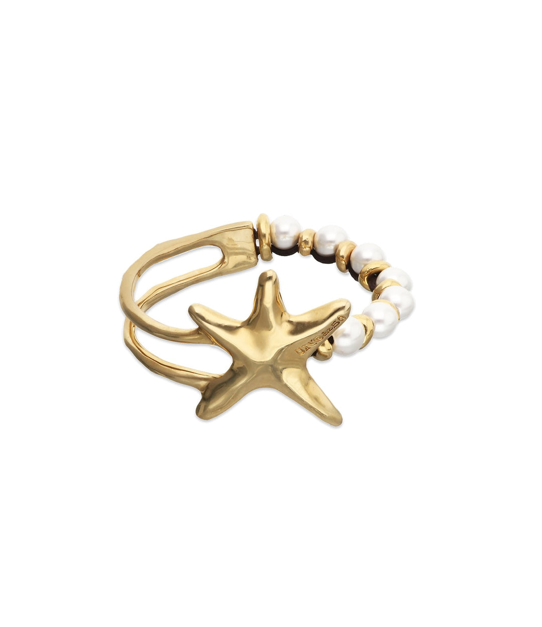 UNOde50 Gold Starfish With Pearl Bracelet - MococoUNOde50PUL2643BPLORO0M8435795702181Bracelets