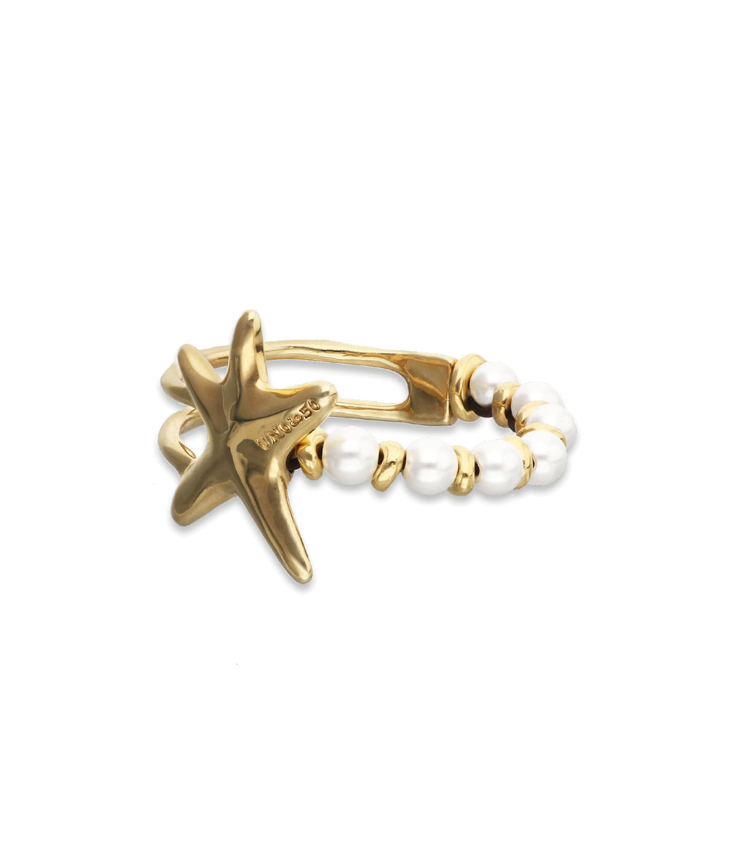 UNOde50 Gold Starfish With Pearl Bracelet - MococoUNOde50PUL2643BPLORO0M8435795702181Bracelets