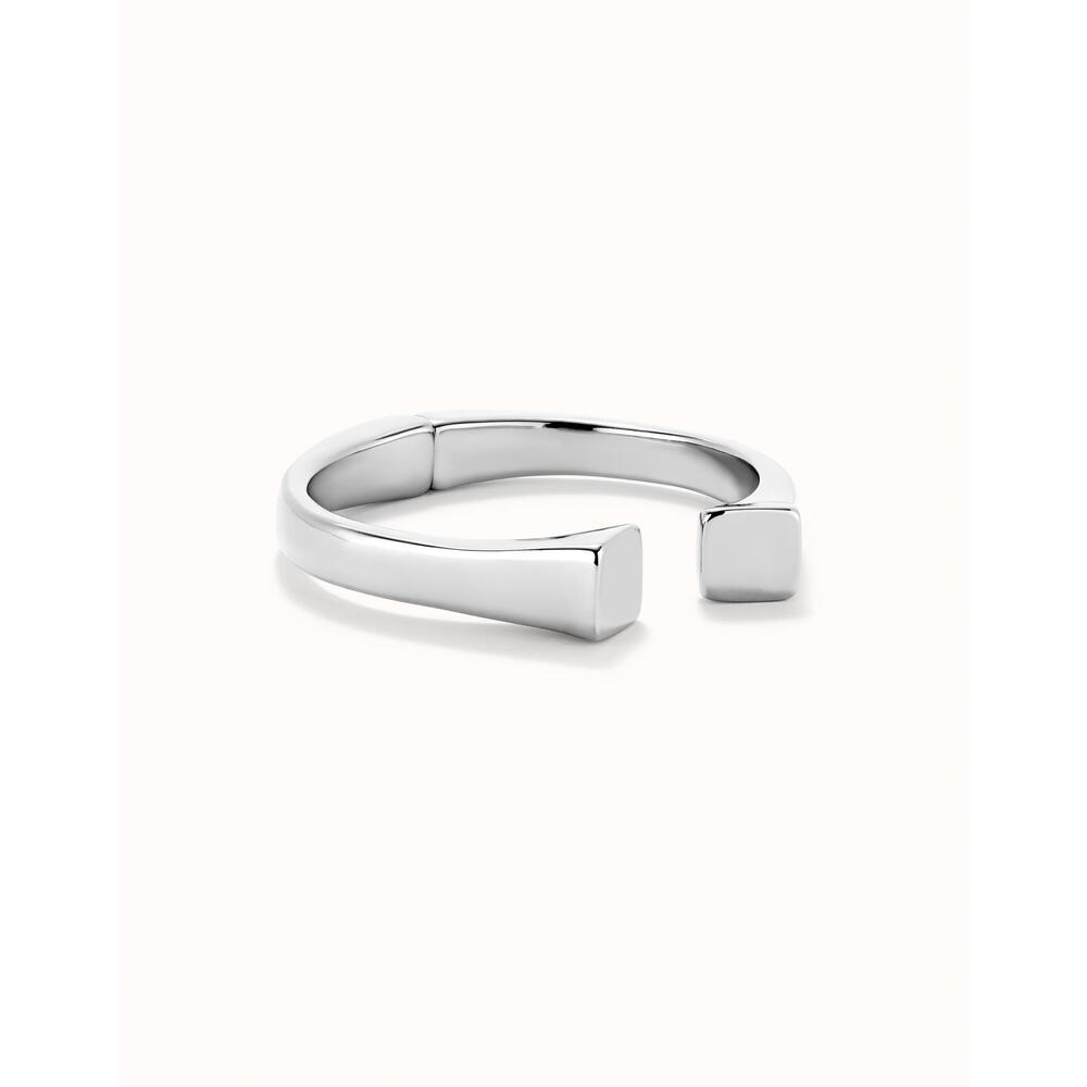 UNOde50 Rigid Sterling Silver/Gold - Plated Bracelet Smooth Finish And Square Shape - MococoUNOde50PUL2493MTL000 - S/LBracelet
