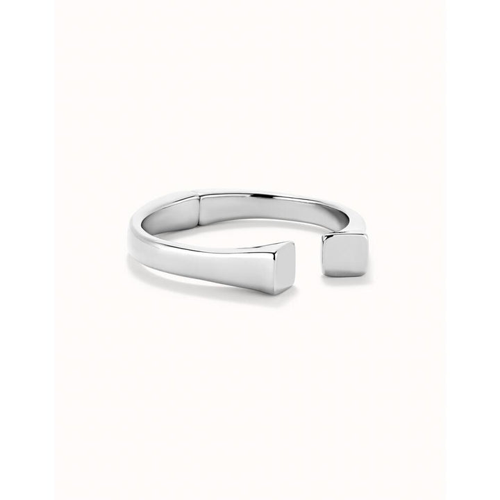 UNOde50 Rigid Sterling Silver/Gold - Plated Bracelet Smooth Finish And Square Shape - MococoUNOde50PUL2493MTL000 - S/LBracelet