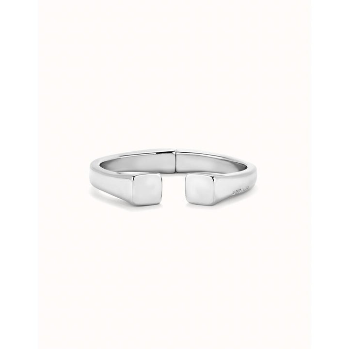 UNOde50 Rigid Sterling Silver/Gold - Plated Bracelet Smooth Finish And Square Shape - MococoUNOde50PUL2493MTL000 - S/MBracelet