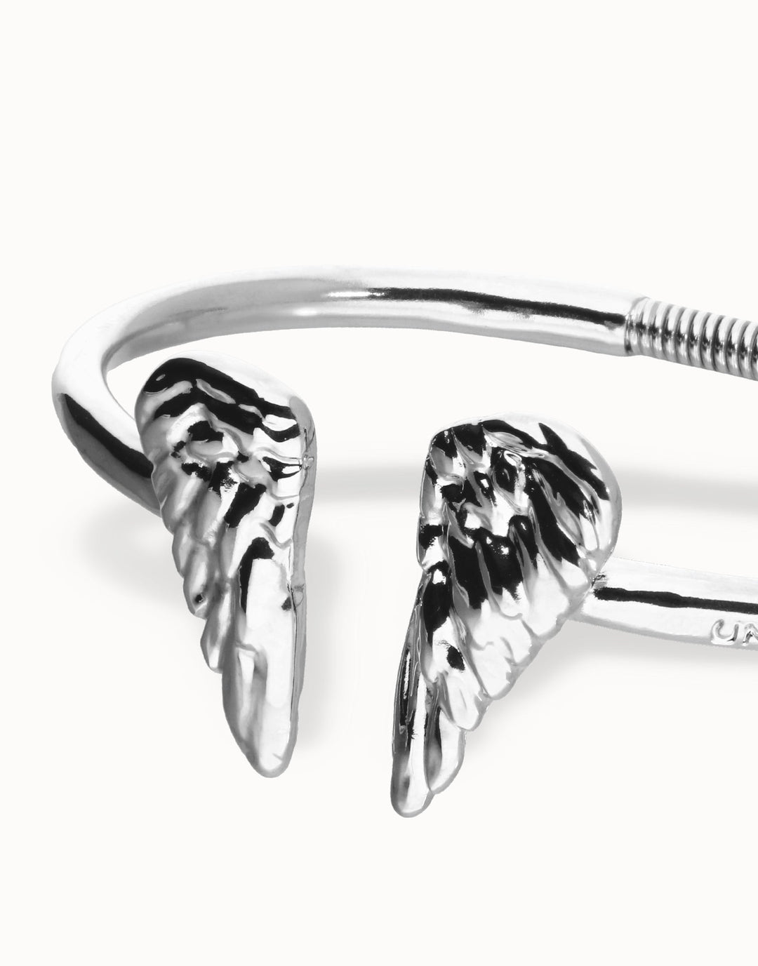 UNOde50 Ser Invencible Silver Wing Detail Cuff Bracelet - MococoUNOde50PUL2602MTL0000M