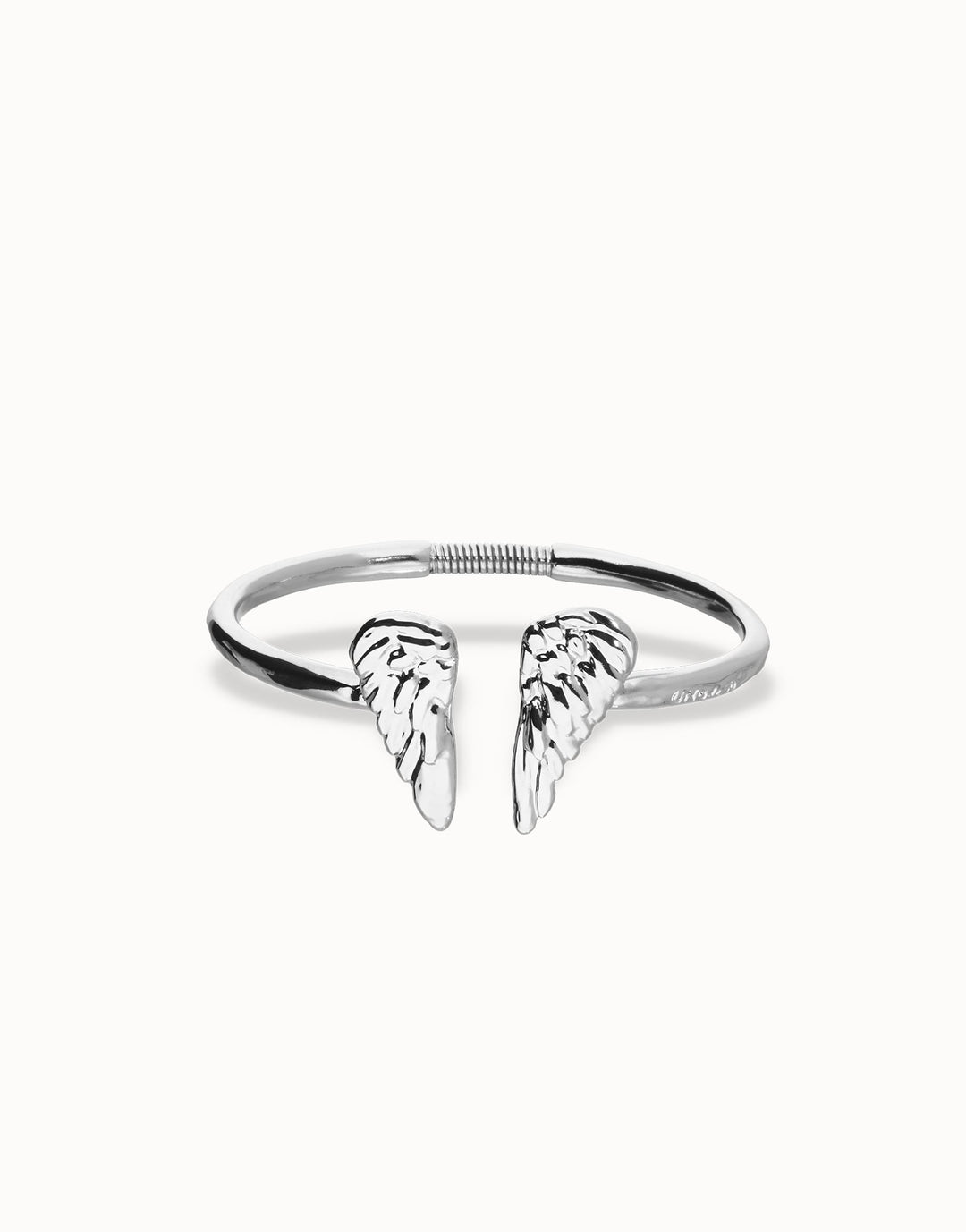UNOde50 Ser Invencible Silver Wing Detail Cuff Bracelet - MococoUNOde50PUL2602MTL0000M