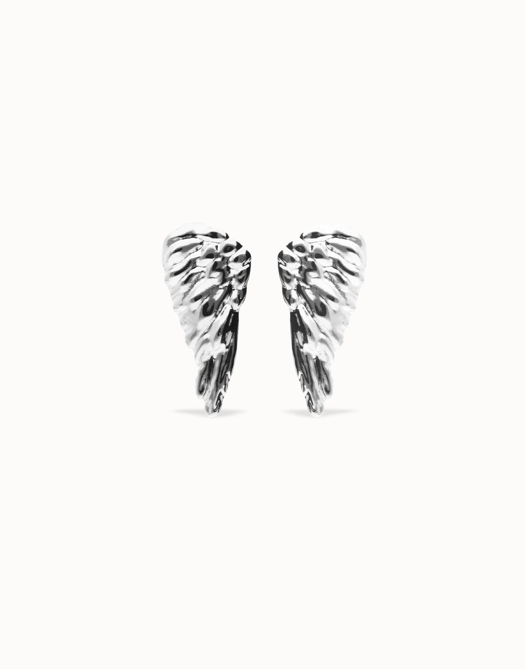 UNOde50 Ser Invencible Sterling Silver Plated Wing Drop Earrings - MococoUNOde50PEN1008MTL0000U