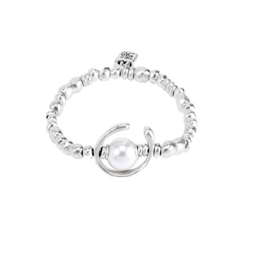 UNOde50 Silver Bracelet With Pearl