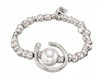 UNOde50 Silver Bracelet With Pearl