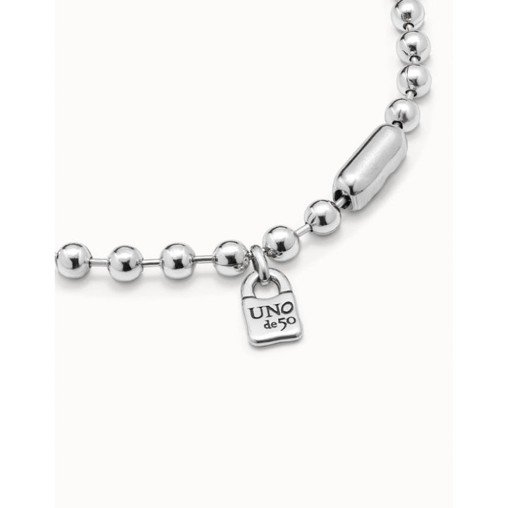 UNOde50 Silver Beaded Necklace Image 3