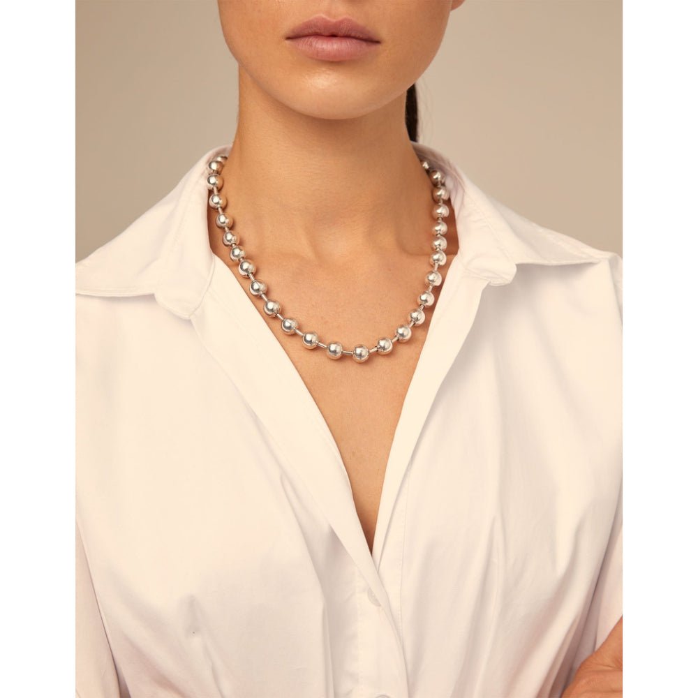 UNOde50 Silver Beaded Necklace - MococoUNOde50COL1390MTL0000UNecklace
