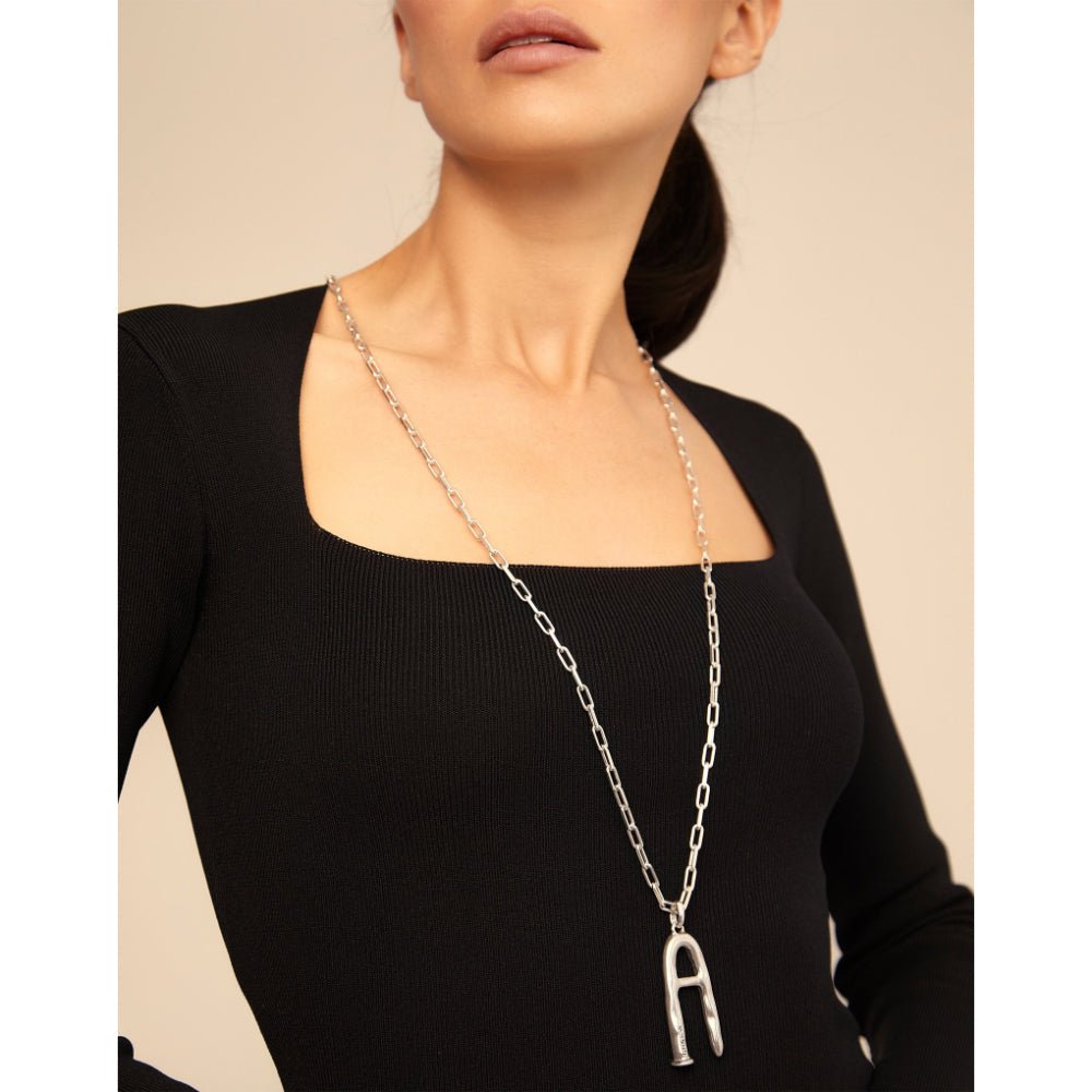 UNOde50 Silver Big Pendant Letter A (CHA0001MTL0000U) - MococoUNOde50CHA0001MTL0000U9012554030012Pendants