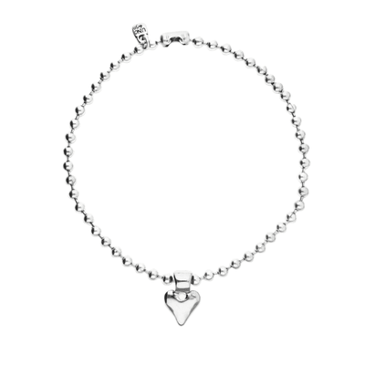 UNOde50 Silver Heart Beaded Short Necklace - MococoUNOde50COL2068MTL0000UNecklaces