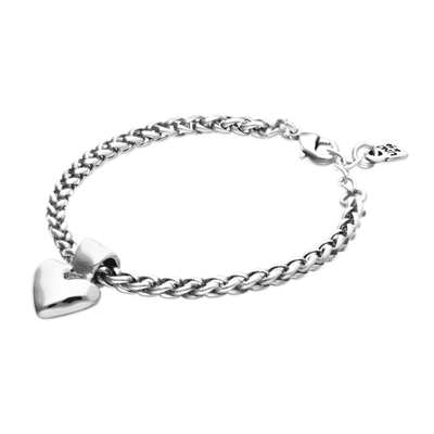 UNOde50 Silver Heart Chain Bracelet - MococoUNOde50PUL2642MTL0000MBracelets