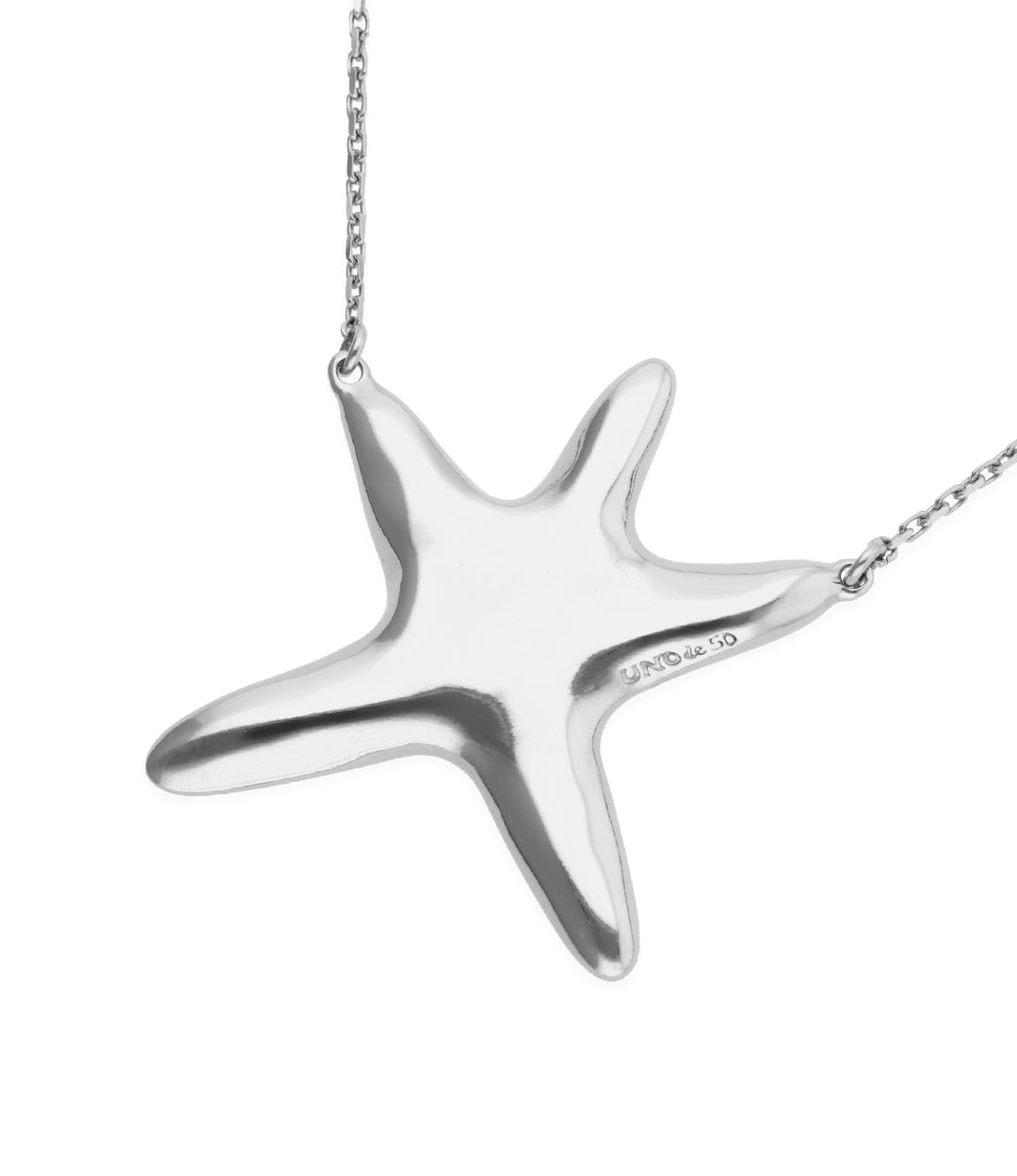 UNOde50 Silver Medium Starfish Necklace - MococoUNOde50COL2086MTL0000U8435795701481Necklaces