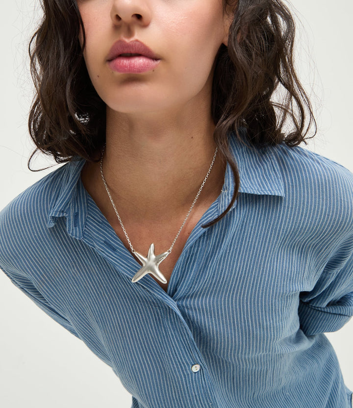 UNOde50 Silver Medium Starfish Necklace - MococoUNOde50COL2086MTL0000U8435795701481Necklaces