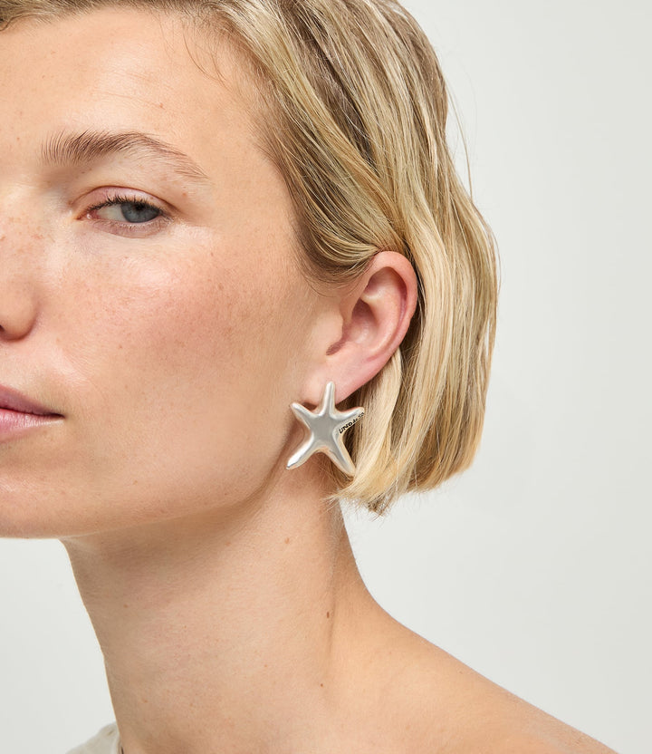 UNOde50 Silver Medium Starfish-Shaped Earrings - MococoUNOde50PEN1085MTL0000U8435795701894Earrings