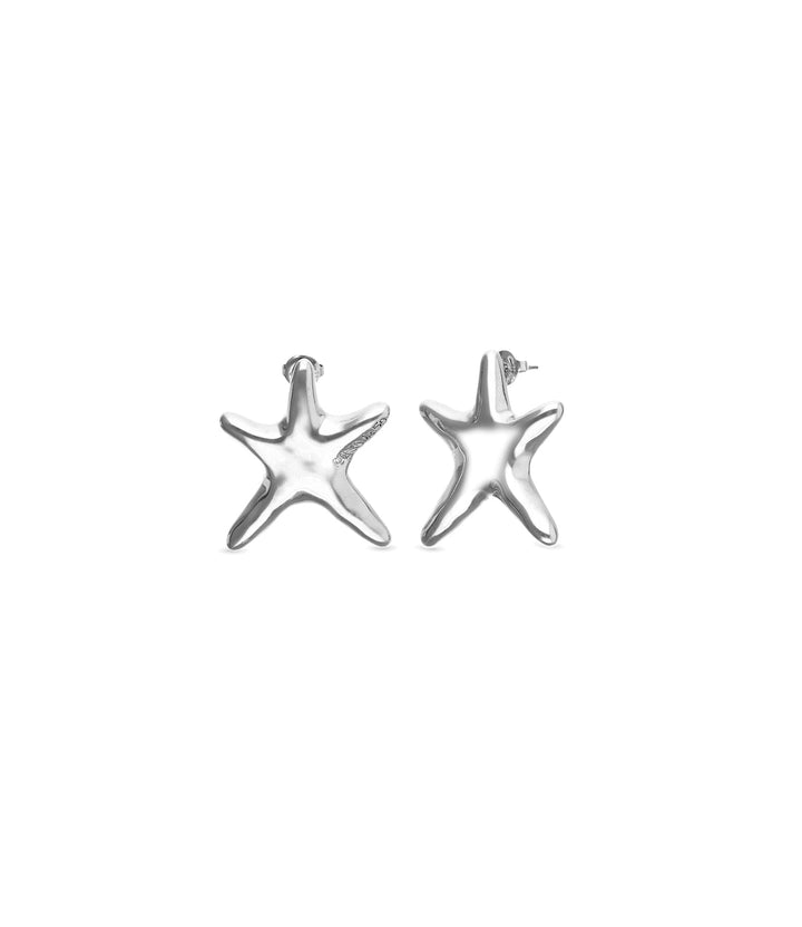 UNOde50 Silver Medium Starfish-Shaped Earrings - MococoUNOde50PEN1085MTL0000U8435795701894Earrings