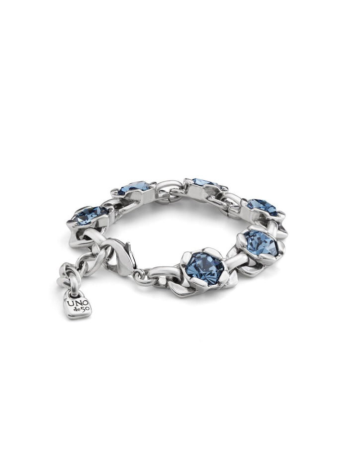UNOde50 Silver Non stop Charismatic Bracelet - MococoUNOde50PUL2372AZUMTL0M/WEB8435302482162Bracelets