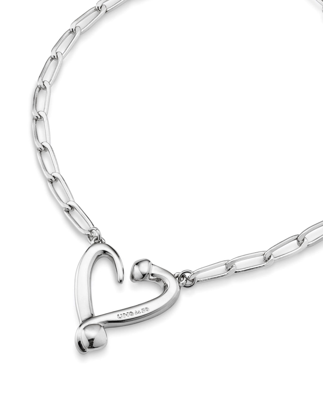UNOde50 Silver One Love Necklace - MococoUNOde50COL1804MTL0000U/WEB8435302479667Necklaces