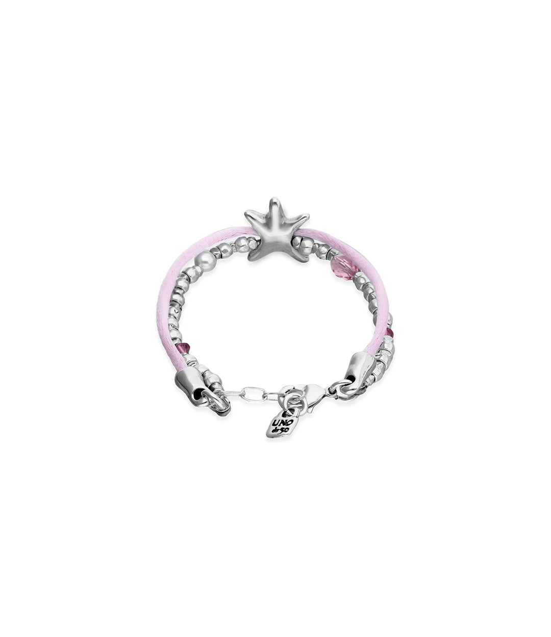 UNOde50 Silver Sisterstar Starfish Silk Bracelet - MococoUNOde50PUL2657RSAMTL0SBracelets
